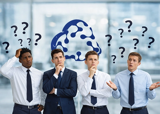 Team collaborating in modern office rounded-lg